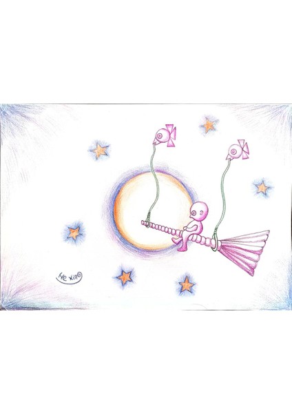 Lupu Marian 29X21CM Orijinal Karikatür Tablo modelleri