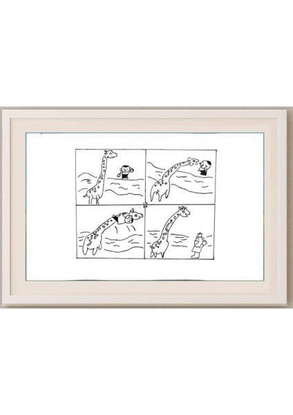 Wang Shou 29X21CM Orijinal Karikatür Tablo fırsatları