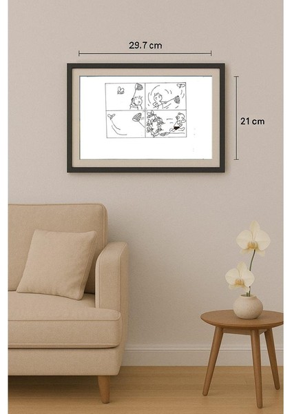 Wang Shou 29X21CM Orijinal Karikatür Tablo fiyatları