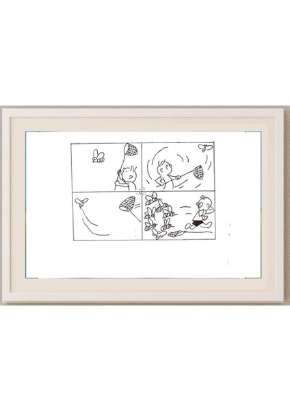 Wang Shou 29X21CM Orijinal Karikatür Tablo fırsatları