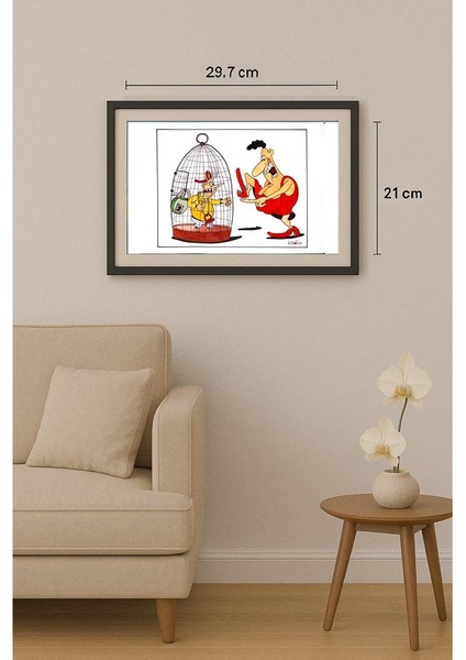 Tadeusz Krotos 29X21CM Orijinal Karikatür Tablo fiyatları