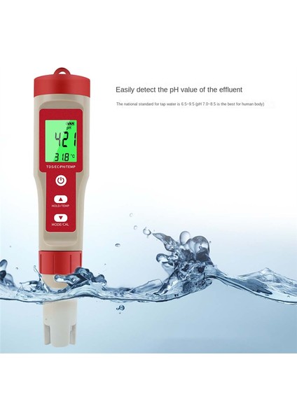 Hidroponik, Besinler Için, Kapalı Bahçe, Demleme, Havuz Için Hidroponik Için Ph/tds/ec/temp Fonksiyonlu 4&#39;ü 1 Arada Dijital Ph Metre (Yurt Dışından) fiyatları