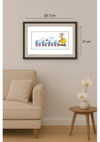 Tadeusz Krotos 29X21CM Orijinal Karikatür Tablo fiyatları