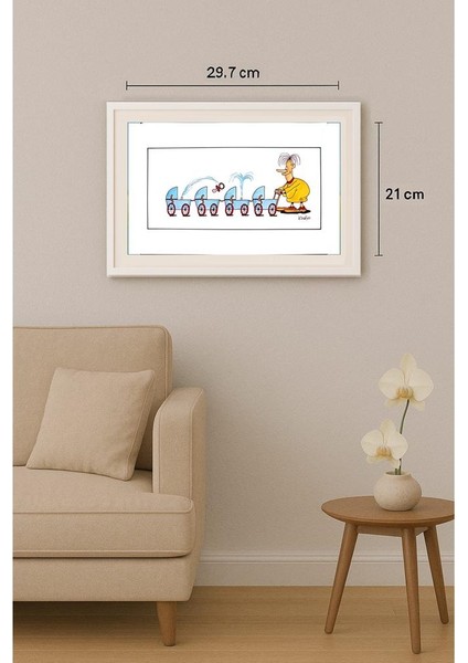 Tadeusz Krotos 29X21CM Orijinal Karikatür Tablo indirimleri