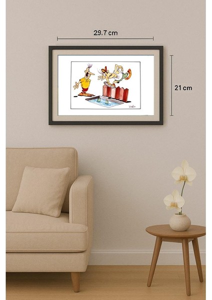 Tadeusz Krotos 29X21CM Orijinal Karikatür Tablo fiyatları