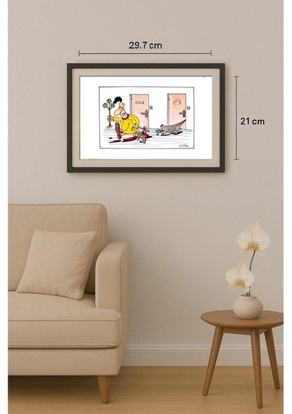 Tadeusz Krotos 29X21CM Orijinal Karikatür Tablo fiyatları