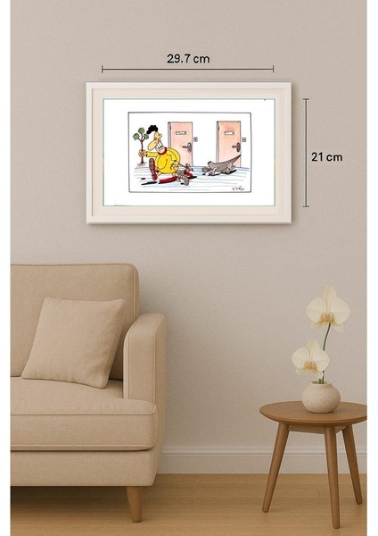 Tadeusz Krotos 29X21CM Orijinal Karikatür Tablo indirimleri