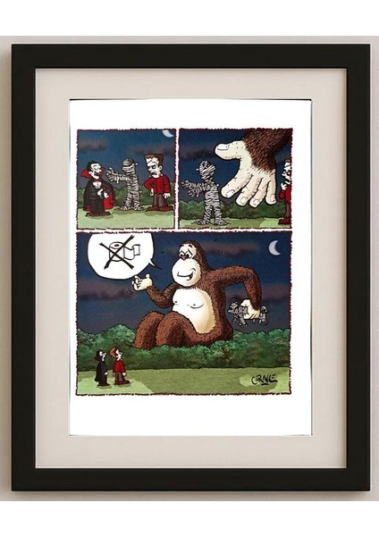 Santiago Cornejo 29X21CM Orijinal Karikatür Tablo