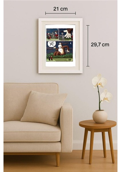 Santiago Cornejo 29X21CM Orijinal Karikatür Tablo indirimleri