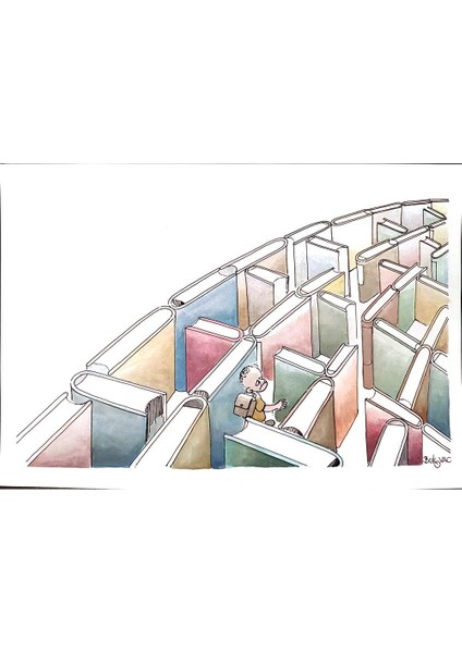 Milan Bukovac 29X21CM Orijinal Karikatür Tablo modelleri