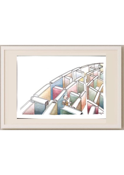 Milan Bukovac 29X21CM Orijinal Karikatür Tablo fırsatları