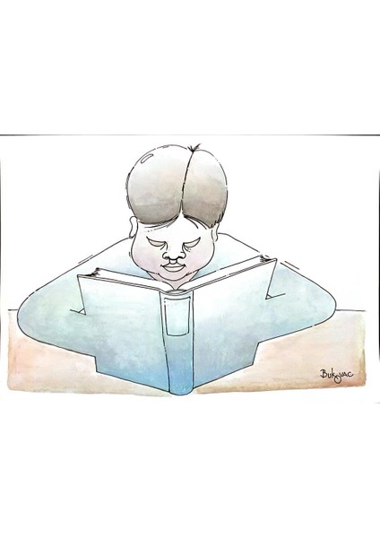 Milan Bukovac 29X21CM Orijinal Karikatür Tablo modelleri