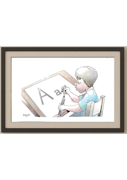 Milan Bukovac 29X21CM Orijinal Karikatür Tablo