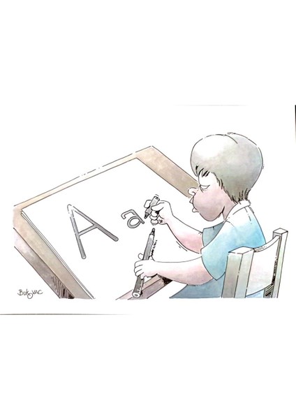 Milan Bukovac 29X21CM Orijinal Karikatür Tablo modelleri