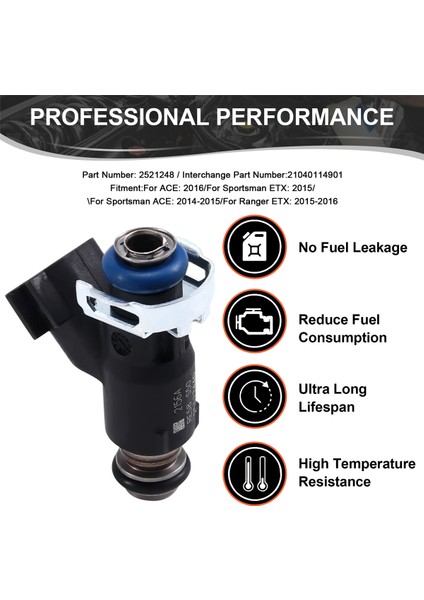 2pcs Polaris Sportsman Etx 2015 2521248 Için Yeni Yakıt Enjektörü 21040114901 (Yurt Dışından) indirimleri