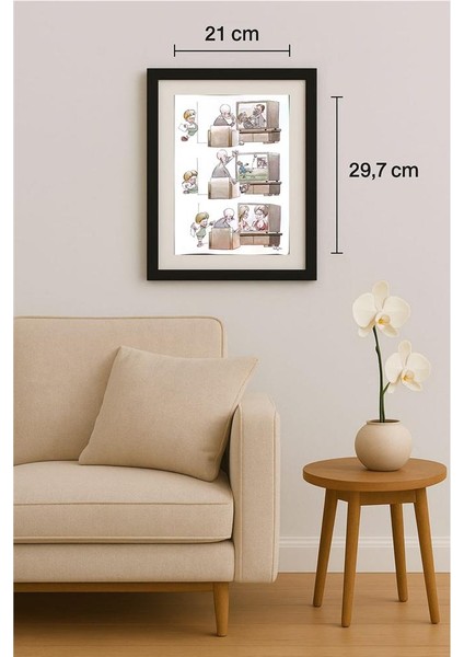 Milan Bukovac 29X21CM Orijinal Karikatür Tablo fiyatları