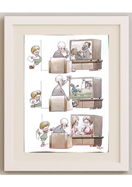 Milan Bukovac 29X21CM Orijinal Karikatür Tablo fırsatları