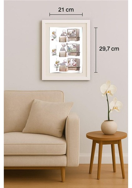 Milan Bukovac 29X21CM Orijinal Karikatür Tablo indirimleri