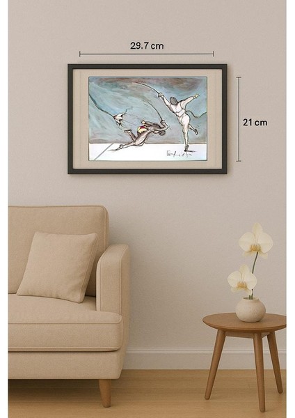 Ghinea Uriasu 29X21CM Orijinal Karikatür Tablo fiyatları