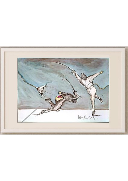 Ghinea Uriasu 29X21CM Orijinal Karikatür Tablo fırsatları