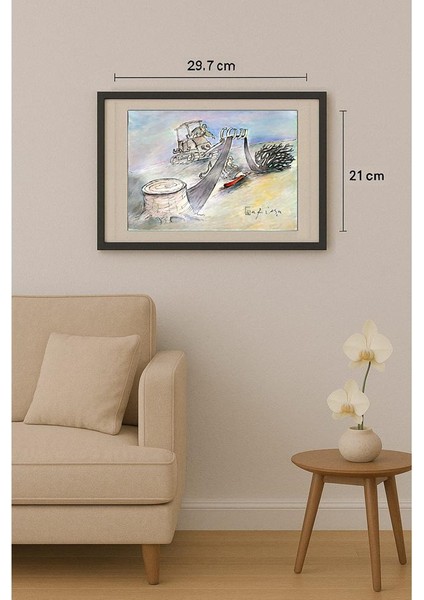 Ghinea Uriasu 29X21CM Orijinal Karikatür Tablo fiyatları