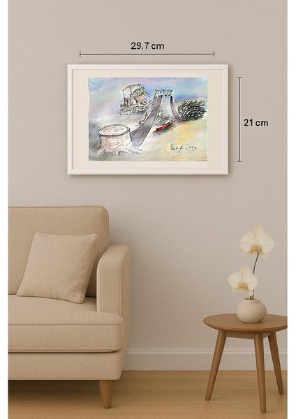 Ghinea Uriasu 29X21CM Orijinal Karikatür Tablo indirimleri