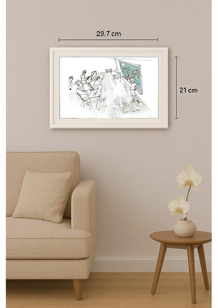 Jelica Culafic 29X21CM Orijinal Karikatür Tablo indirimleri