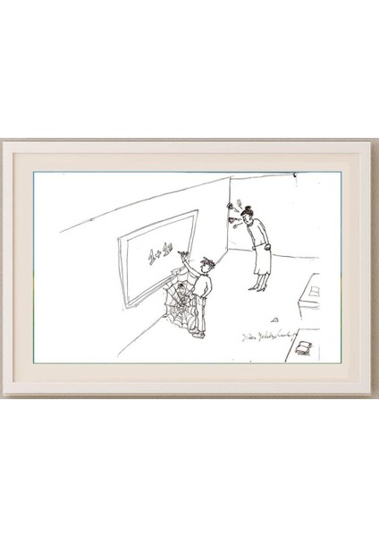 Jelica Culafic 29X21CM Orijinal Karikatür Tablo fırsatları