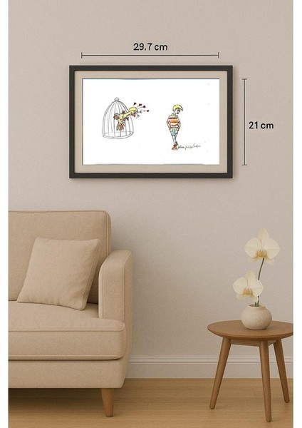 Jelica Culafic 29X21CM Orijinal Karikatür Tablo fiyatları