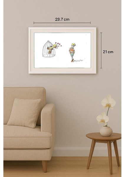 Jelica Culafic 29X21CM Orijinal Karikatür Tablo indirimleri