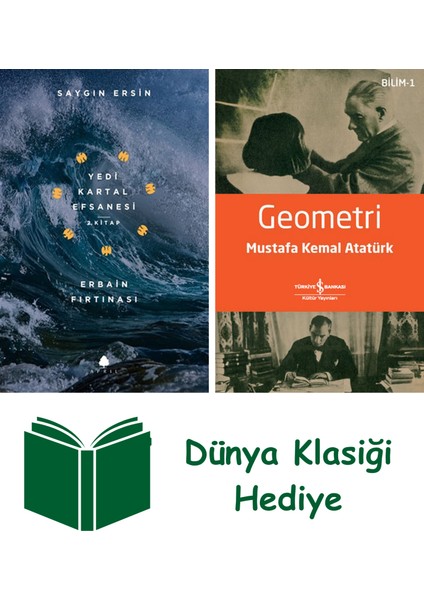 Erbain Fırtınası - Yedi Kartal Efsanesi 2. Kitap + Geometri + Dünya Klasiği Hediye