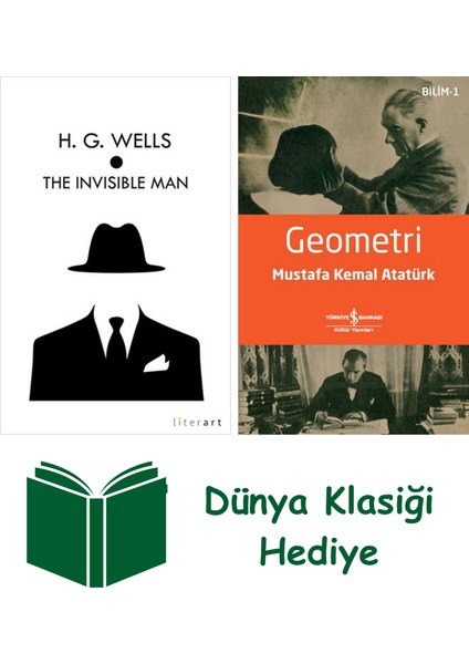 The Invisible Man + Geometri + Dünya Klasiği Hediye