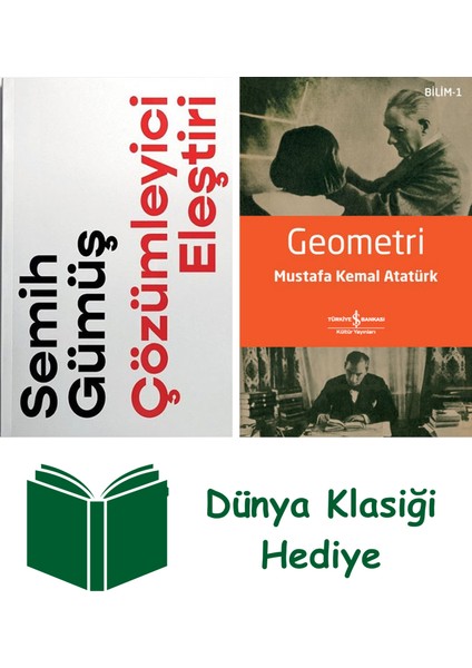 Çözümleyici Eleştiri + Geometri + Dünya Klasiği Hediye
