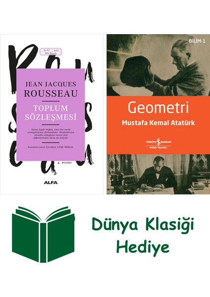 Toplum Sözleşmesi + Geometri + Dünya Klasiği Hediye