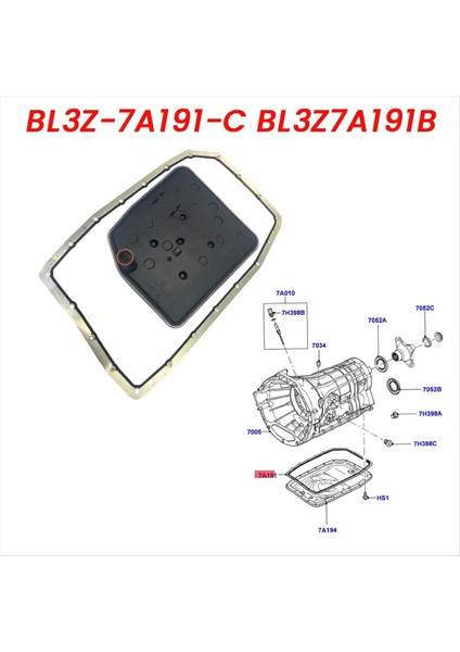 Şanzıman Tava Contası ve Şanzıman Filtre Kiti 6L2Z-7A191-BA Ford F-150 F-250 Mustang Explorer Lincoln BL3Z-7A191-B (Yurt Dışından) fiyatları
