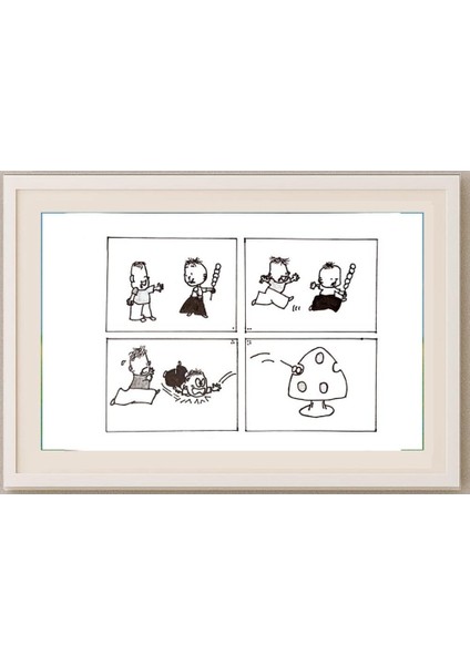 Wang Xinwei 29X21CM Orijinal Karikatür Tablo fırsatları