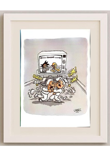 Santiago Cornejo 29X21CM Orijinal Karikatür Tablo modelleri