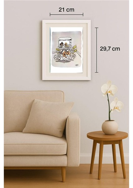 Santiago Cornejo 29X21CM Orijinal Karikatür Tablo fırsatları