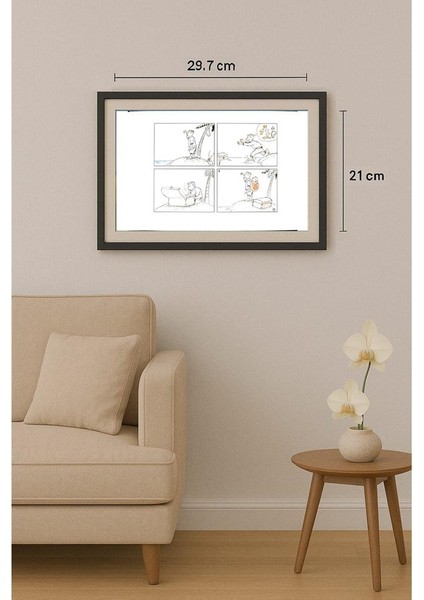 Liu Min Had 29X21CM Orijinal Karikatür Tablo fiyatları