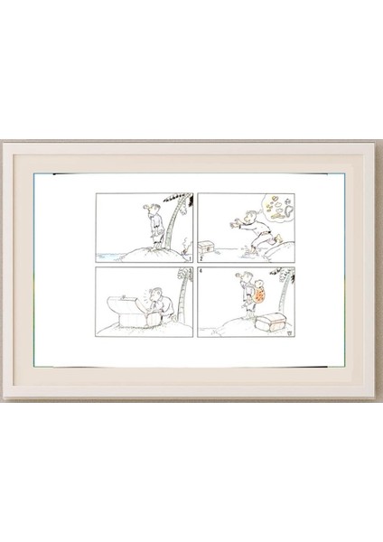 Liu Min Had 29X21CM Orijinal Karikatür Tablo fırsatları