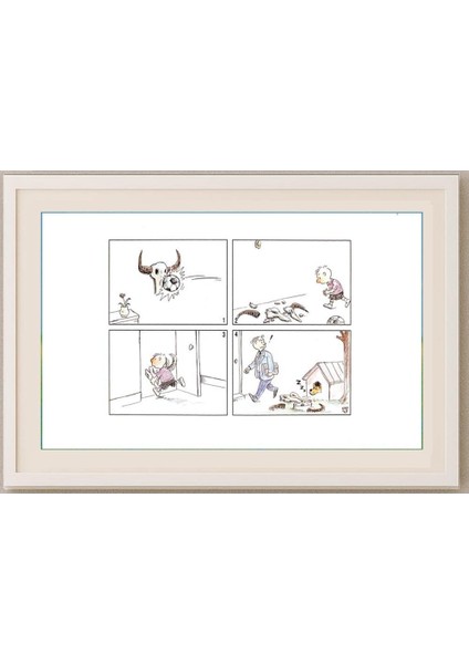 Liu Min Had 29X21CM Orijinal Karikatür Tablo fırsatları