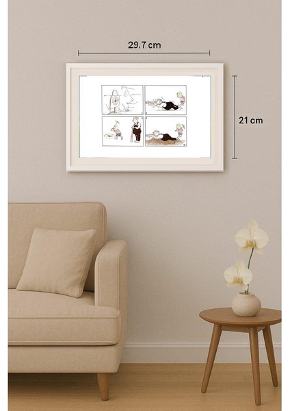 Liu Min Had 29X21CM Orijinal Karikatür Tablo indirimleri