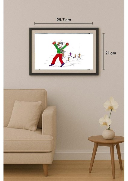 Thipparapu Suman Kumar 29X21CM Orijinal Karikatür Tablo fiyatları