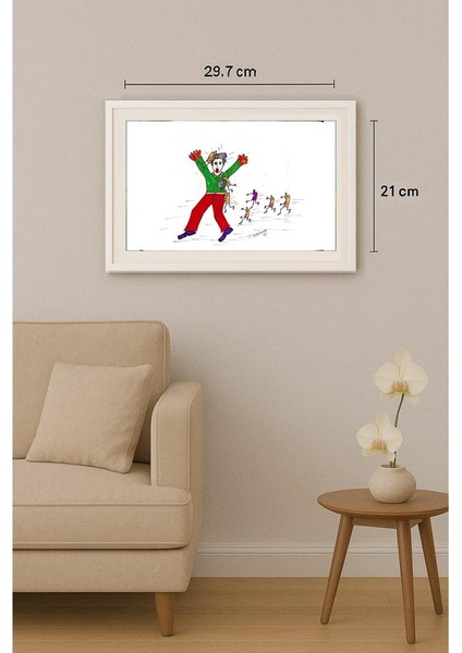 Thipparapu Suman Kumar 29X21CM Orijinal Karikatür Tablo indirimleri