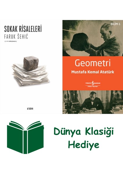 Sokak Risaleleri + Geometri + Dünya Klasiği Hediye