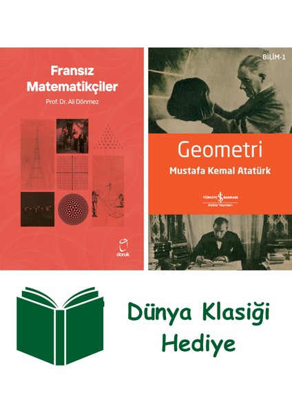 Fransız Matematikçiler + Geometri + Dünya Klasiği Hediye