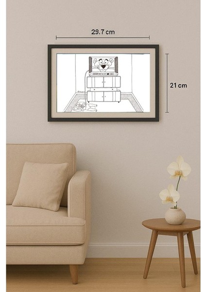 Mostafa Hossein Nia 29X21CM Orijinal Karikatür Tablo fiyatları