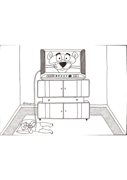 Mostafa Hossein Nia 29X21CM Orijinal Karikatür Tablo modelleri