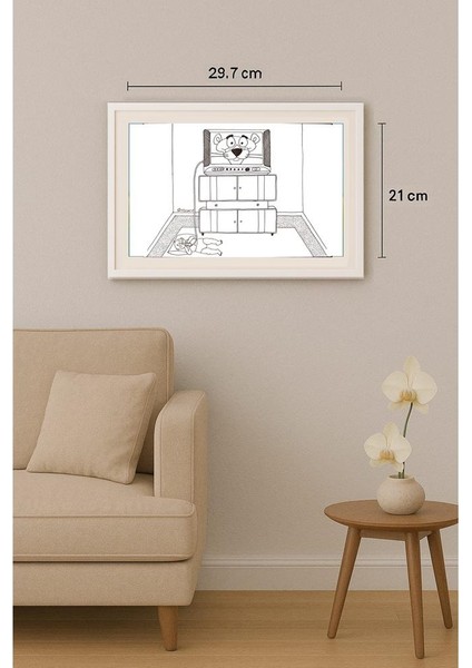 Mostafa Hossein Nia 29X21CM Orijinal Karikatür Tablo indirimleri