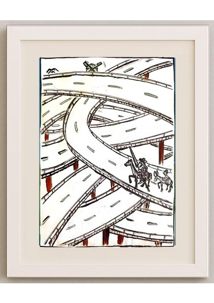 Mileta Miloradovic 25x17cm Orijinal Karikatür Tablo fırsatları